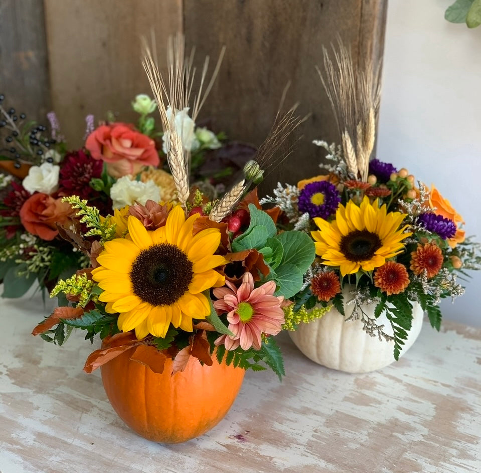 Workshop ~ Thanksgiving Pumpkin Centrepiece