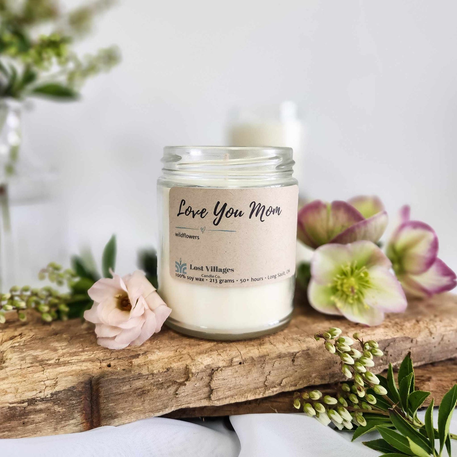 Candle - Love you Mom ~ Apricot Honey