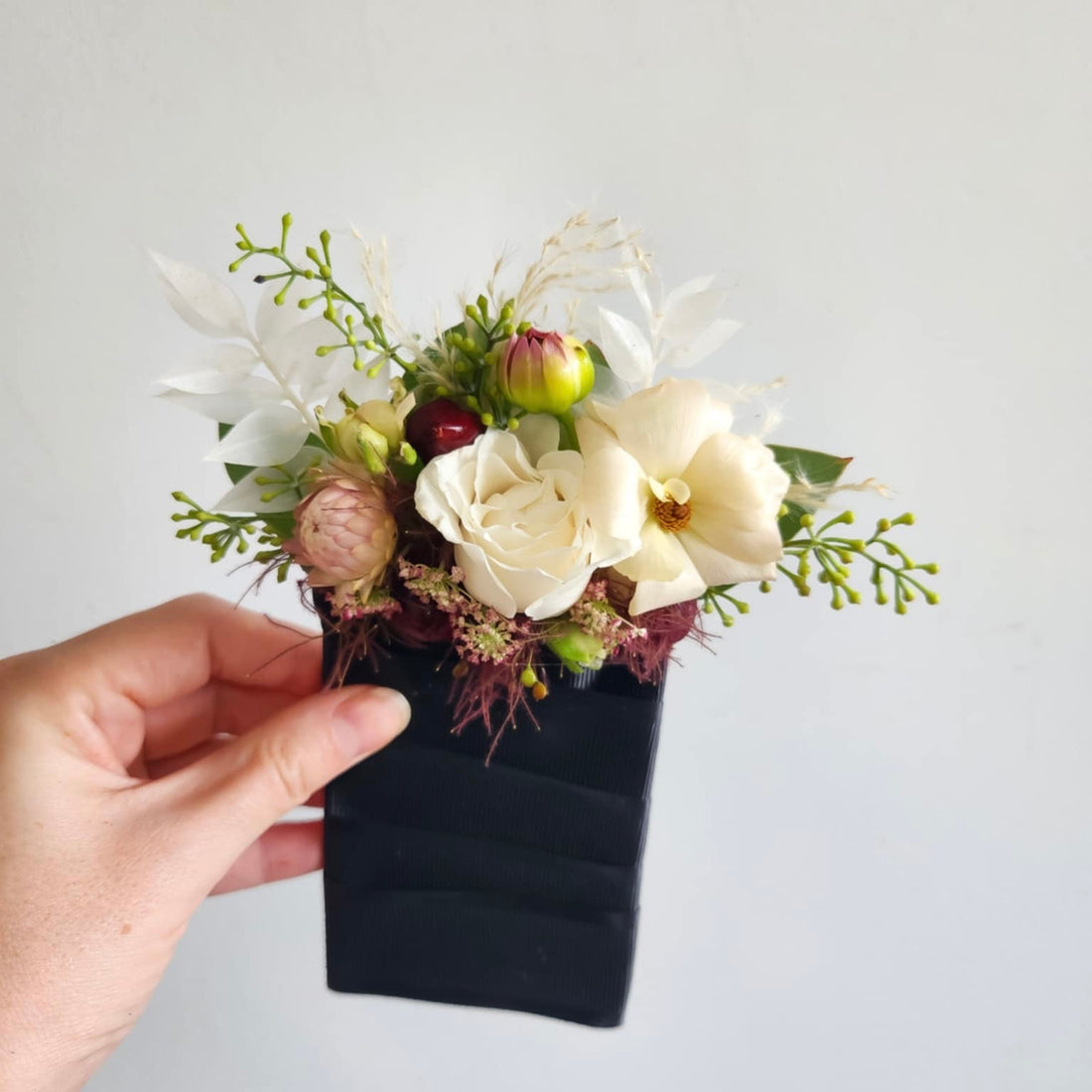 Pocket Boutonniere (floral pocket square)