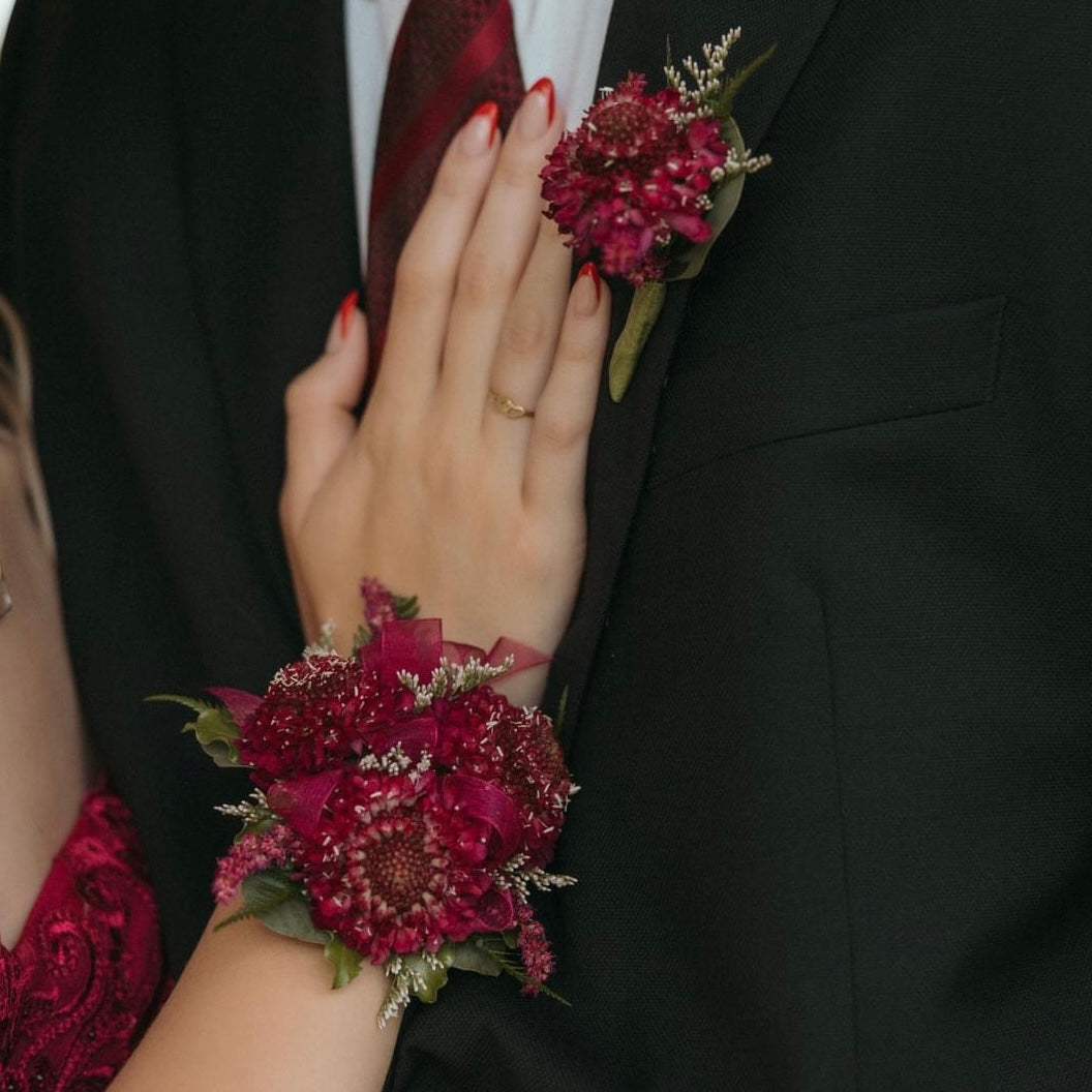 BUNDLE* Boutonniere & Wrist Corsage The Village Green Flower Shop BUNDLE* Boutonniere & Wrist Corsage The Village Green Flower Shop