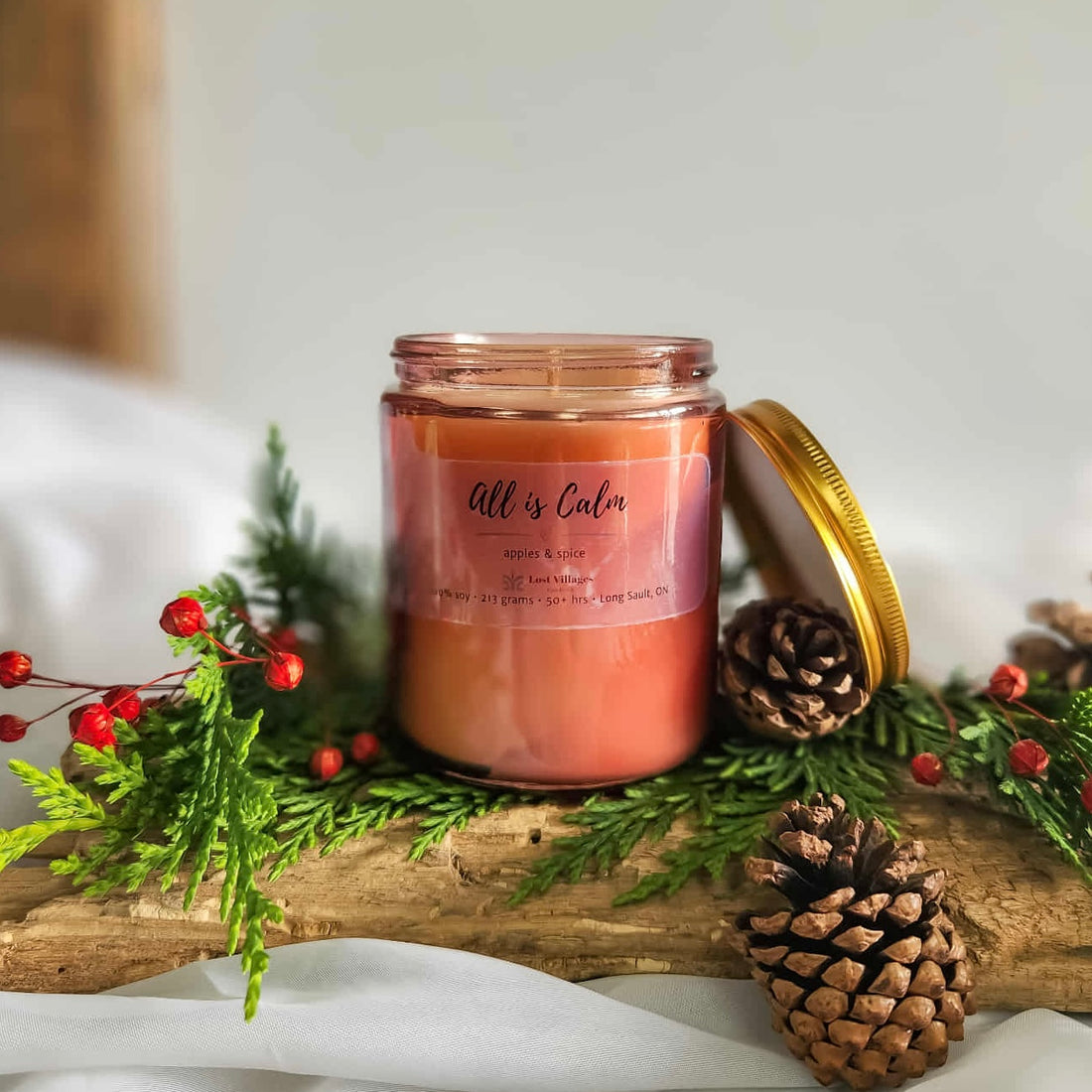 Candle - All is Calm ~ Apples & Spice