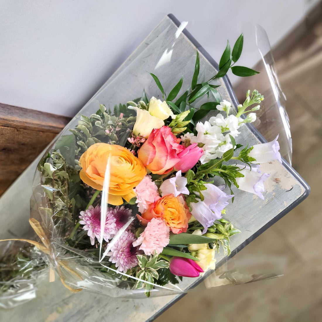 Loose Flower bouquet wrapped (medium to large)