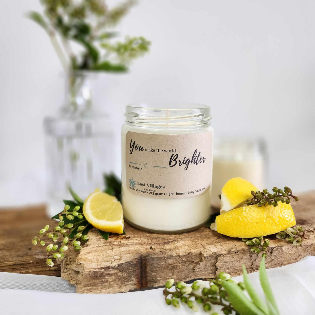 Candle - You make the World Brighter ~ Limoncello