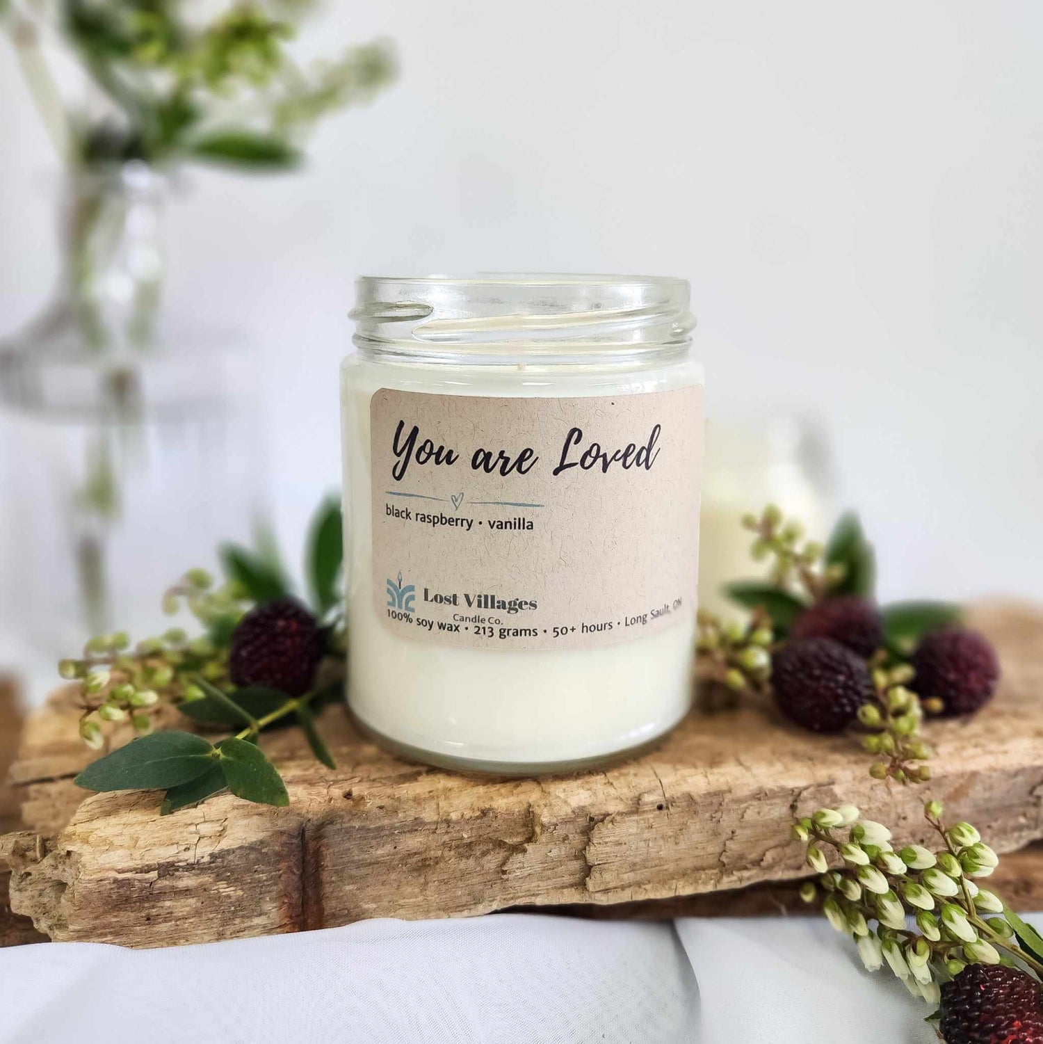 Candle - You are Loved ~ Black Raspberry & Vanilla