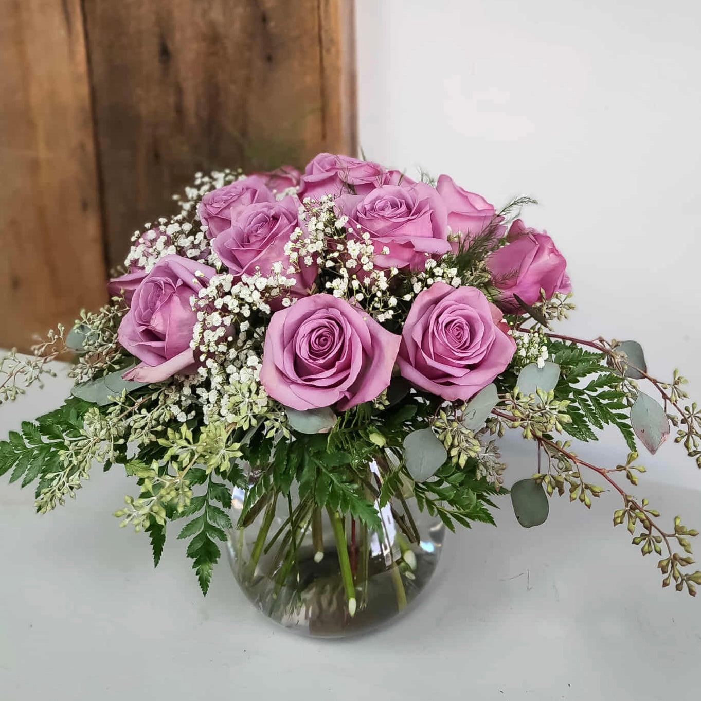 Dozen Roses Centrepiece