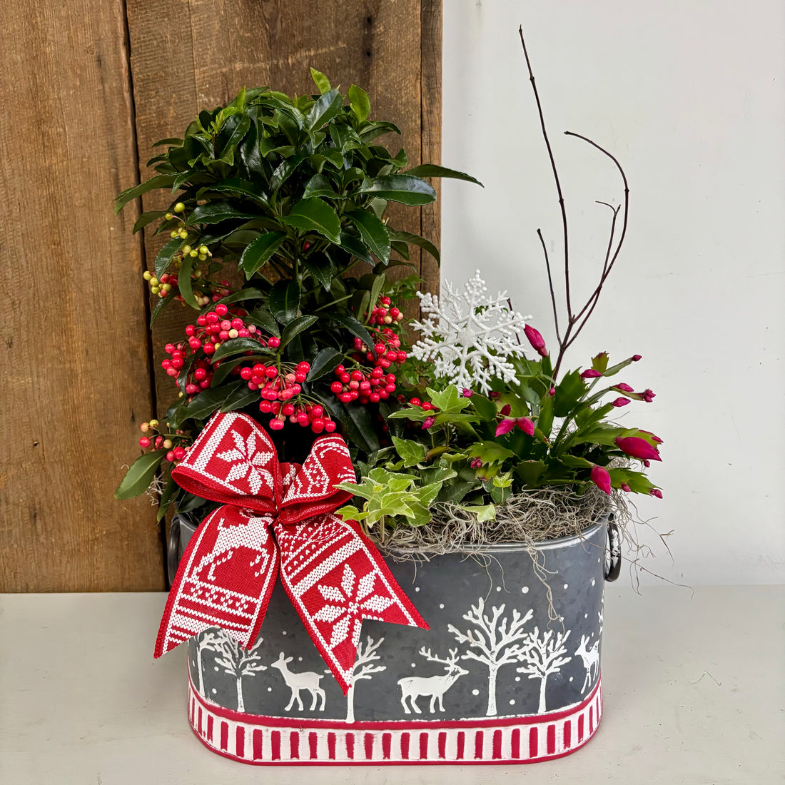 Christmas Planters Large