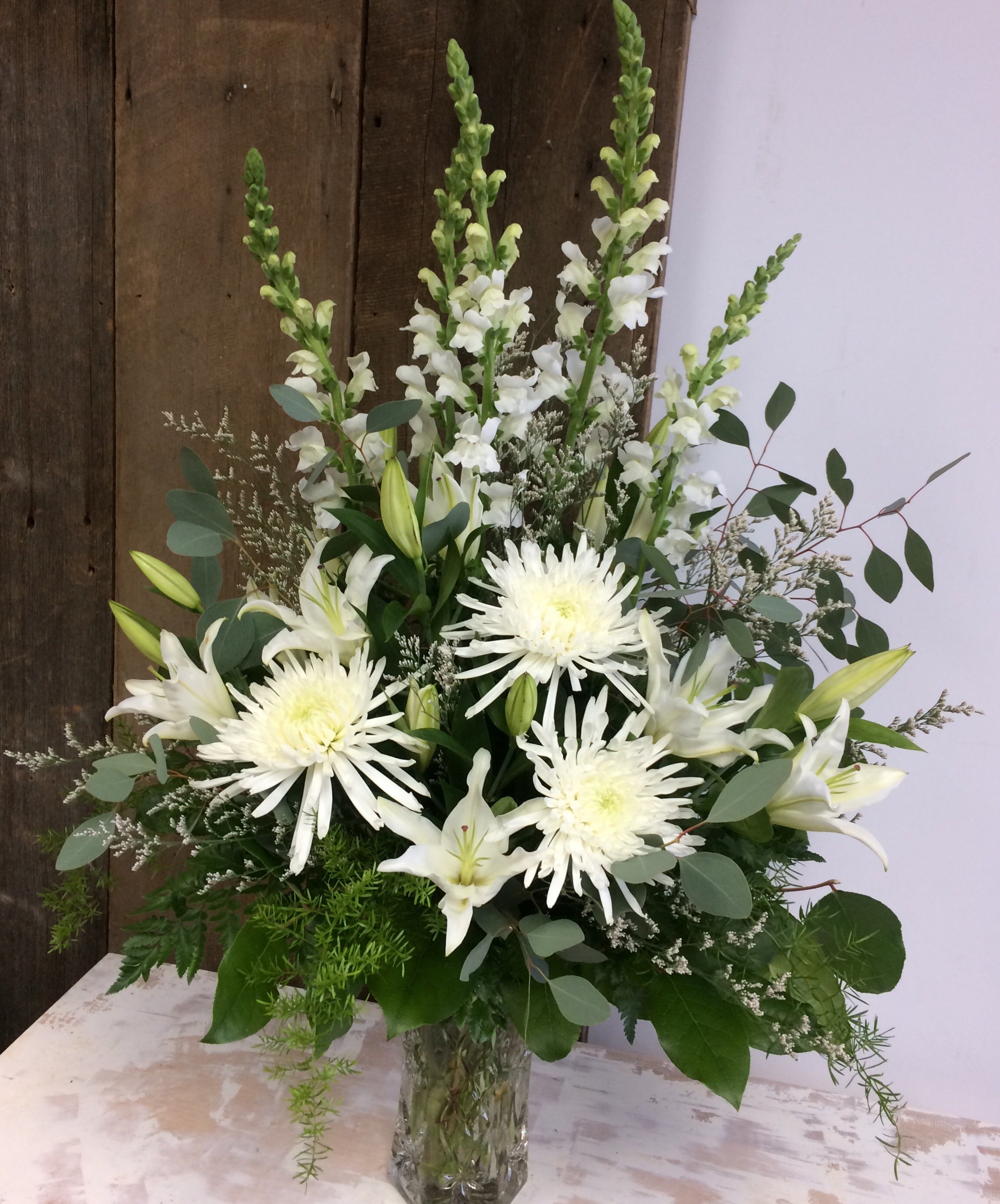 Sympathy Vase Arrangement ~ Large