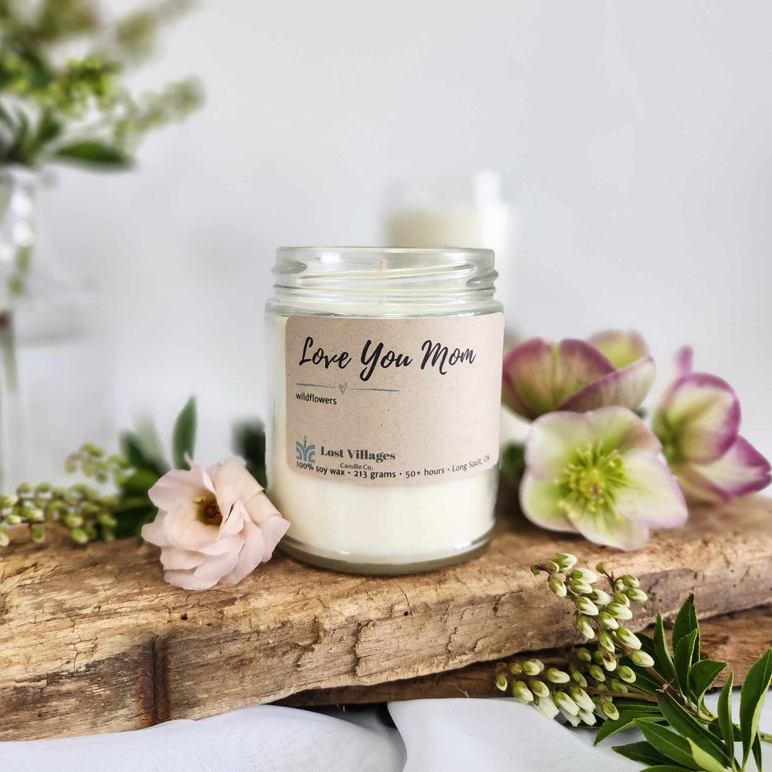 Candle - Love you Mom ~ Apricot Honey