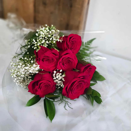 Half Dozen Roses Wrapped