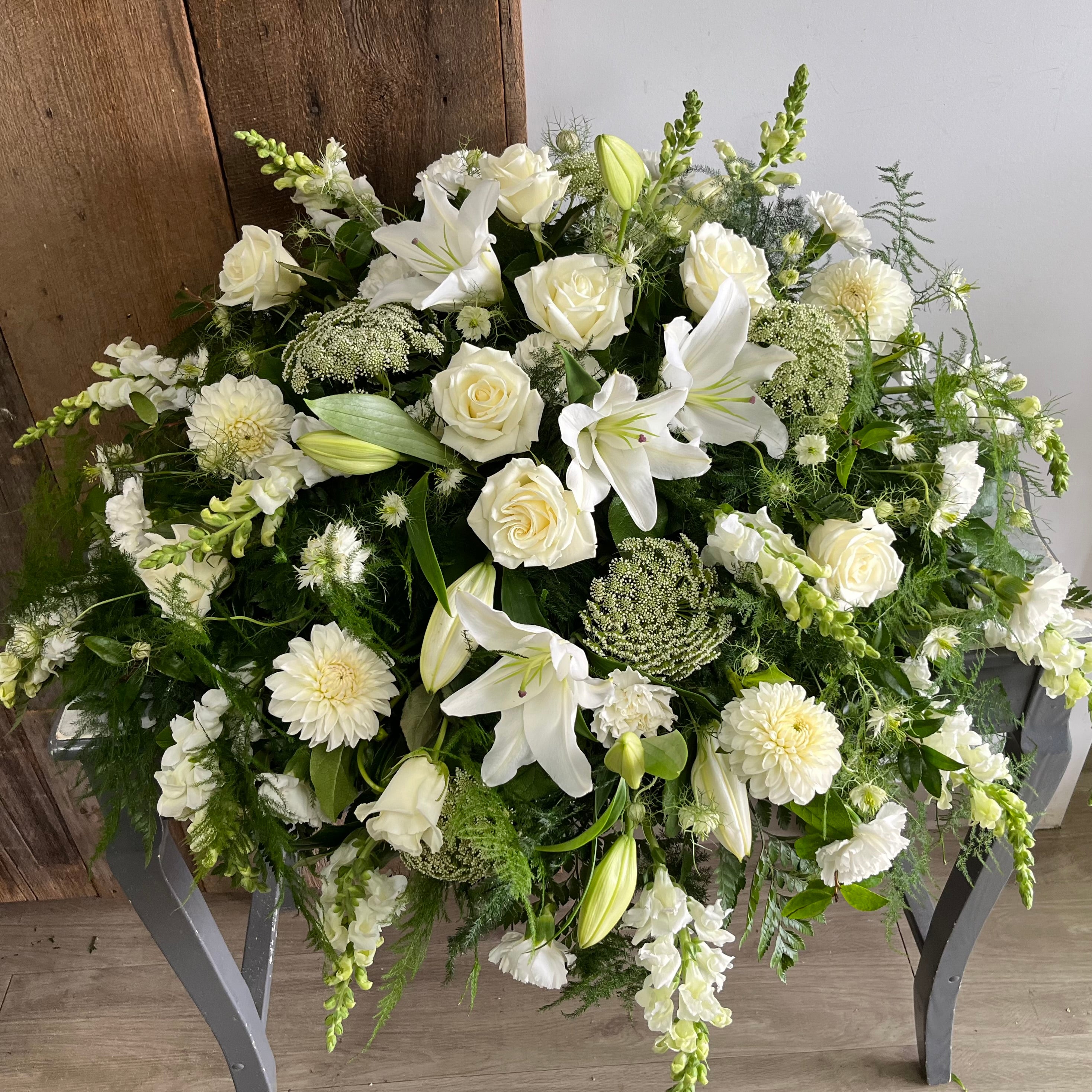 Cascading Casket Spray  (for display on an open casket)