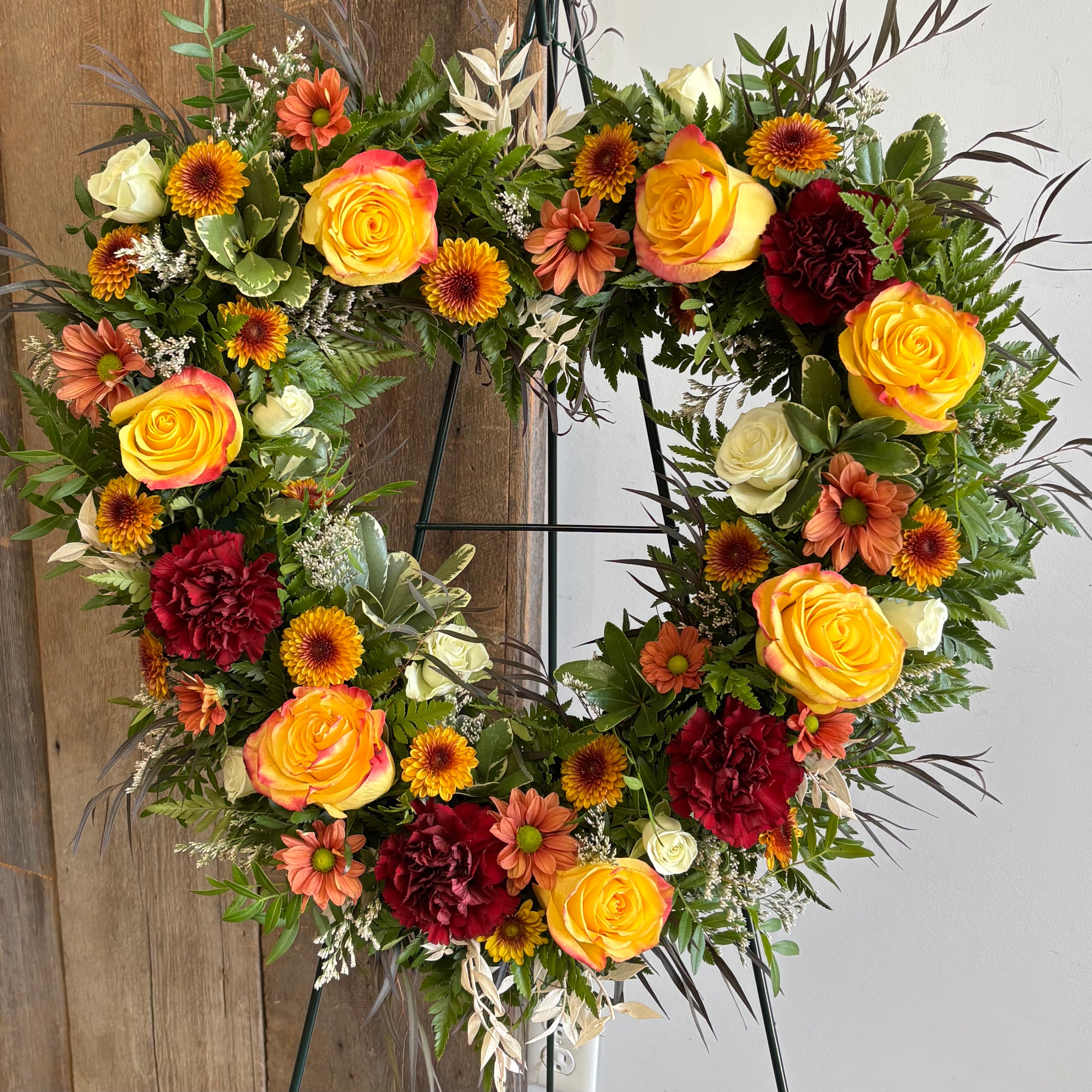 Floral Open Heart Tribute