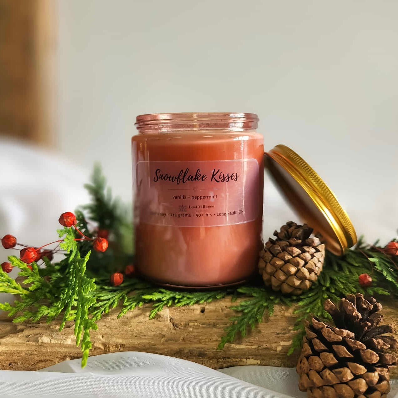 Candle - Snowflake Kisses ~ Vanilla &amp; Peppermint