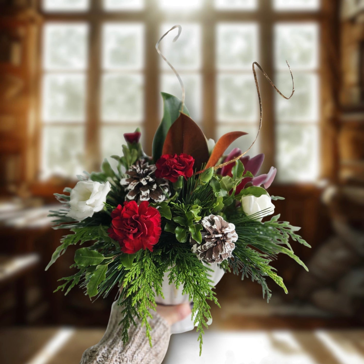 Workshop ~ Floral Christmas Centerpiece
