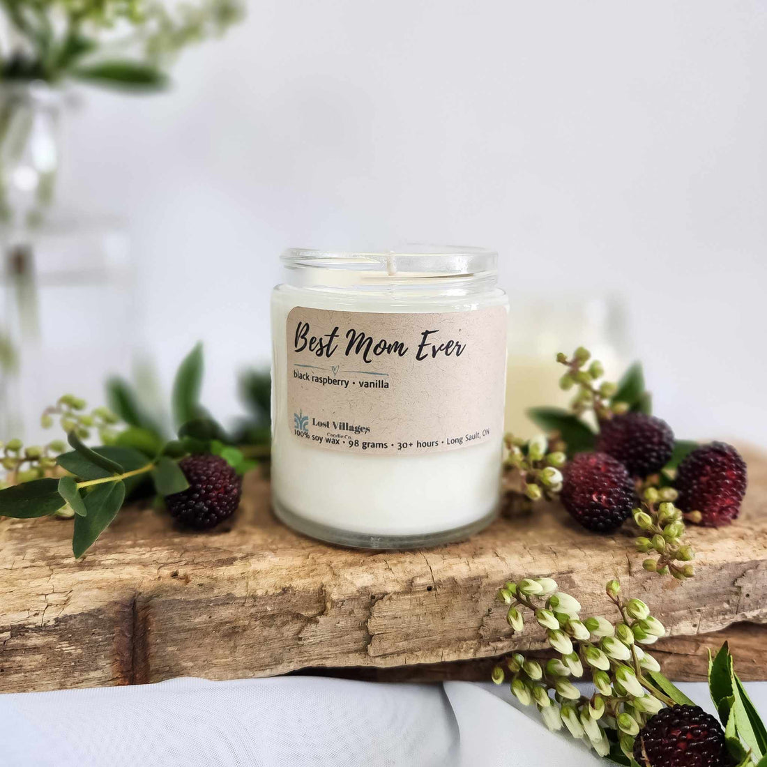 Candle - Enjoy the Little Things ~ Black Raspberry Vanilla