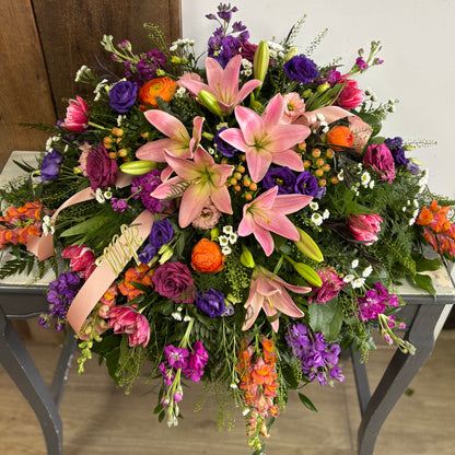 Cascading Casket Spray  (for display on an open casket)