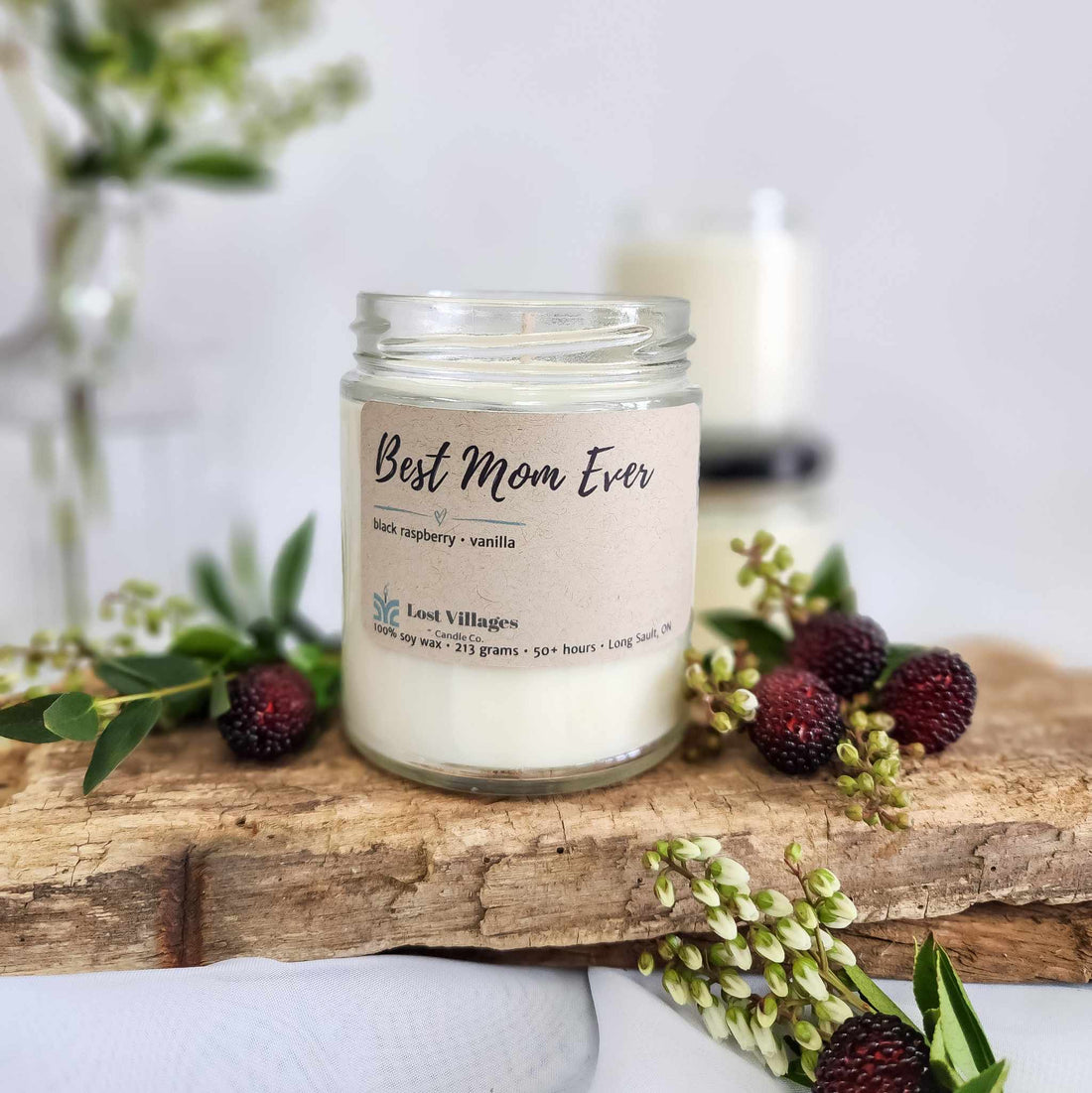 Candle - Best Mom Ever ~ Black Raspberry &amp; Vanilla