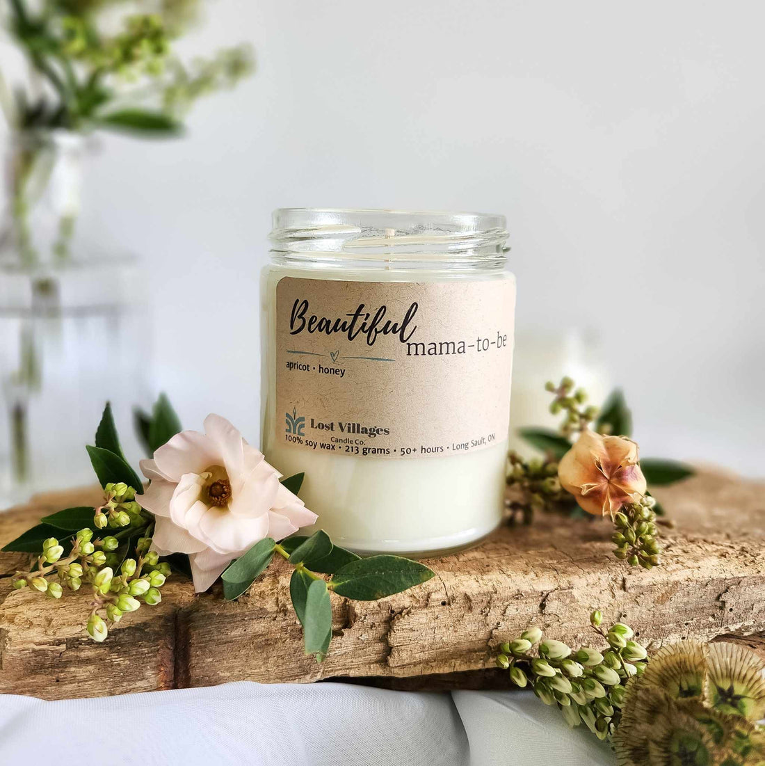 Candle - Beautiful Mama-to-be ~ Apricot Honey