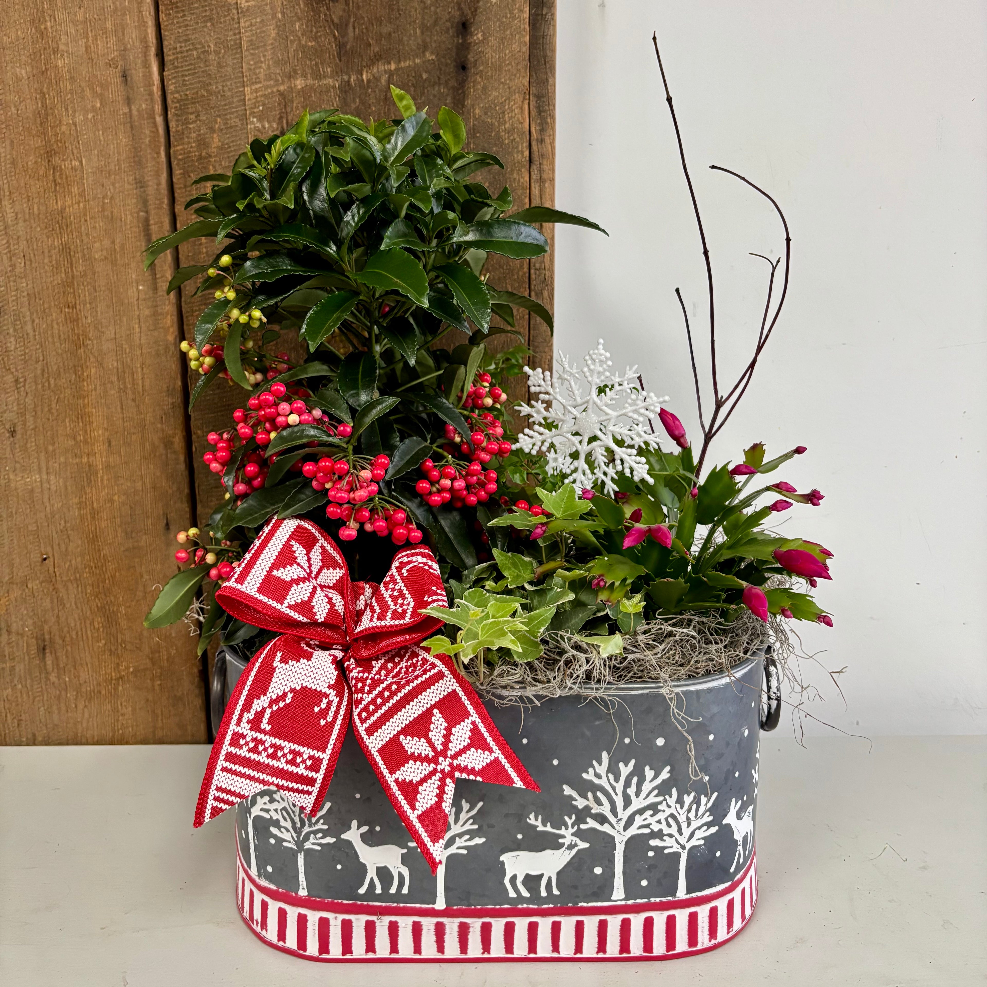 Christmas Planters Large
