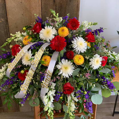 Cascading Casket Spray  (for display on an open casket)