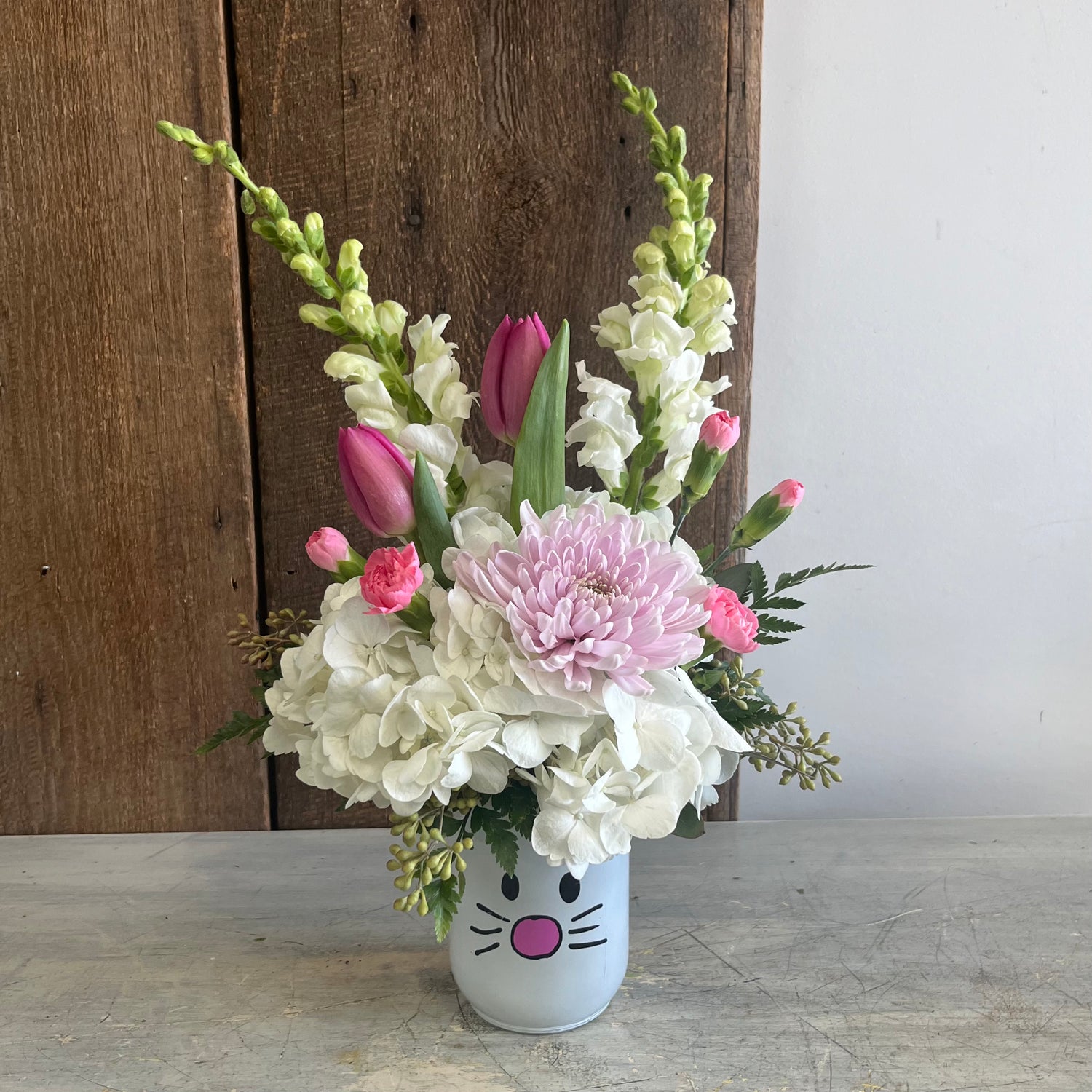 Easter Bunny Vase Arrangement