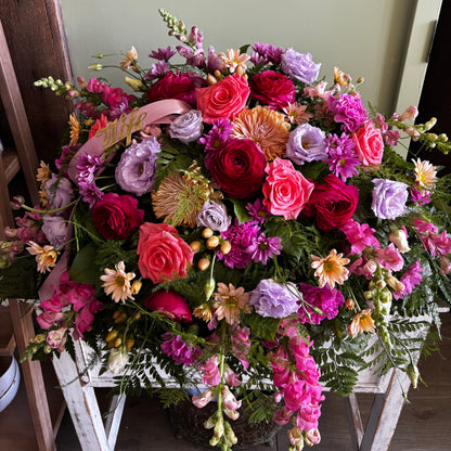 Cascading Casket Spray  (for display on an open casket)