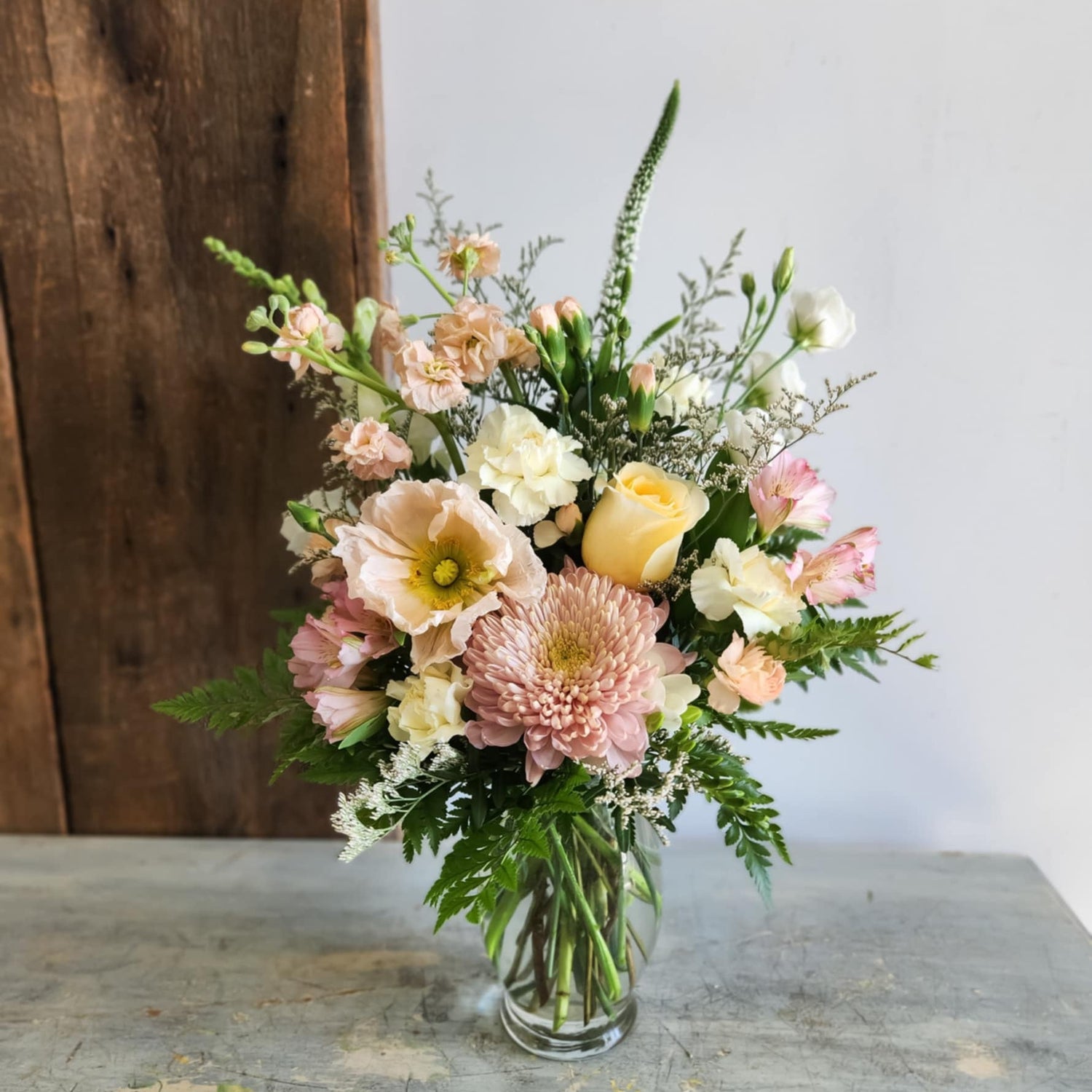 Sympathy Vase Arrangement ~ Medium