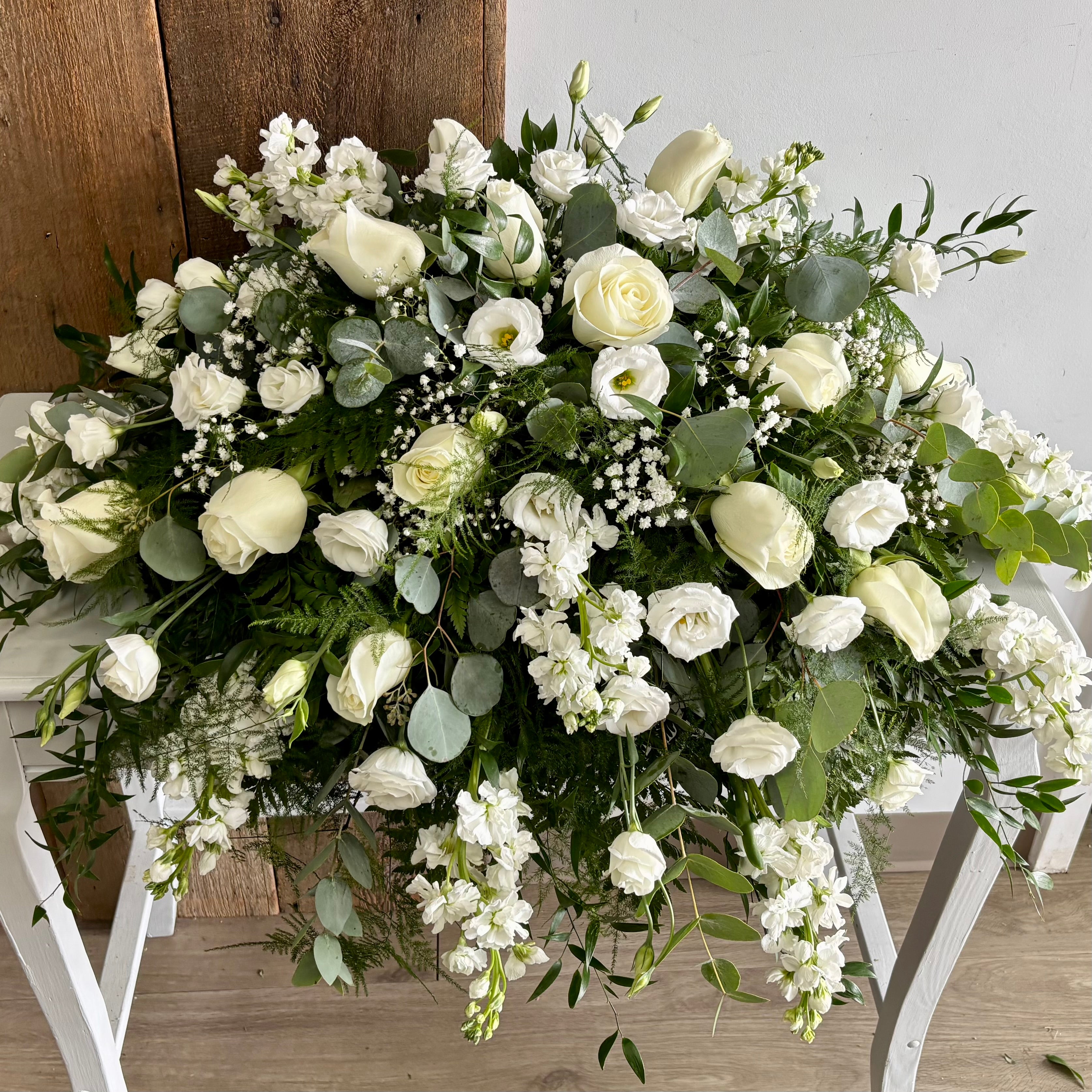 Cascading Casket Spray  (for display on an open casket)
