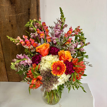 Sympathy Vase Arrangement ~ Medium