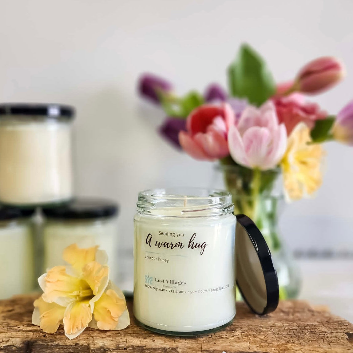 Candle - Sending you a Warm Hug ~ Apricot Honey