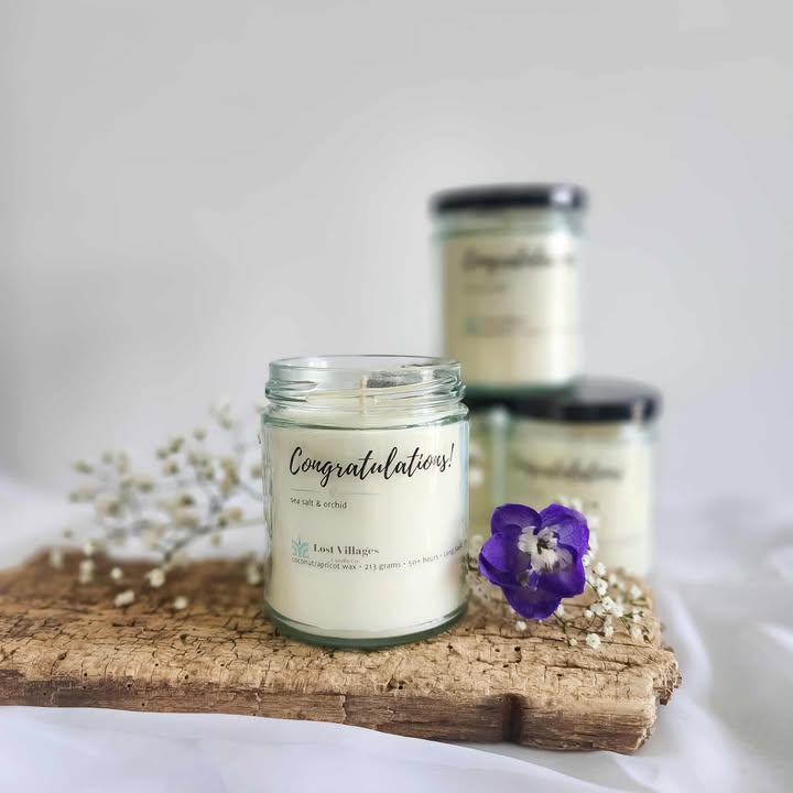 Candle - Congratulations ~ Sea Salt & Orchid