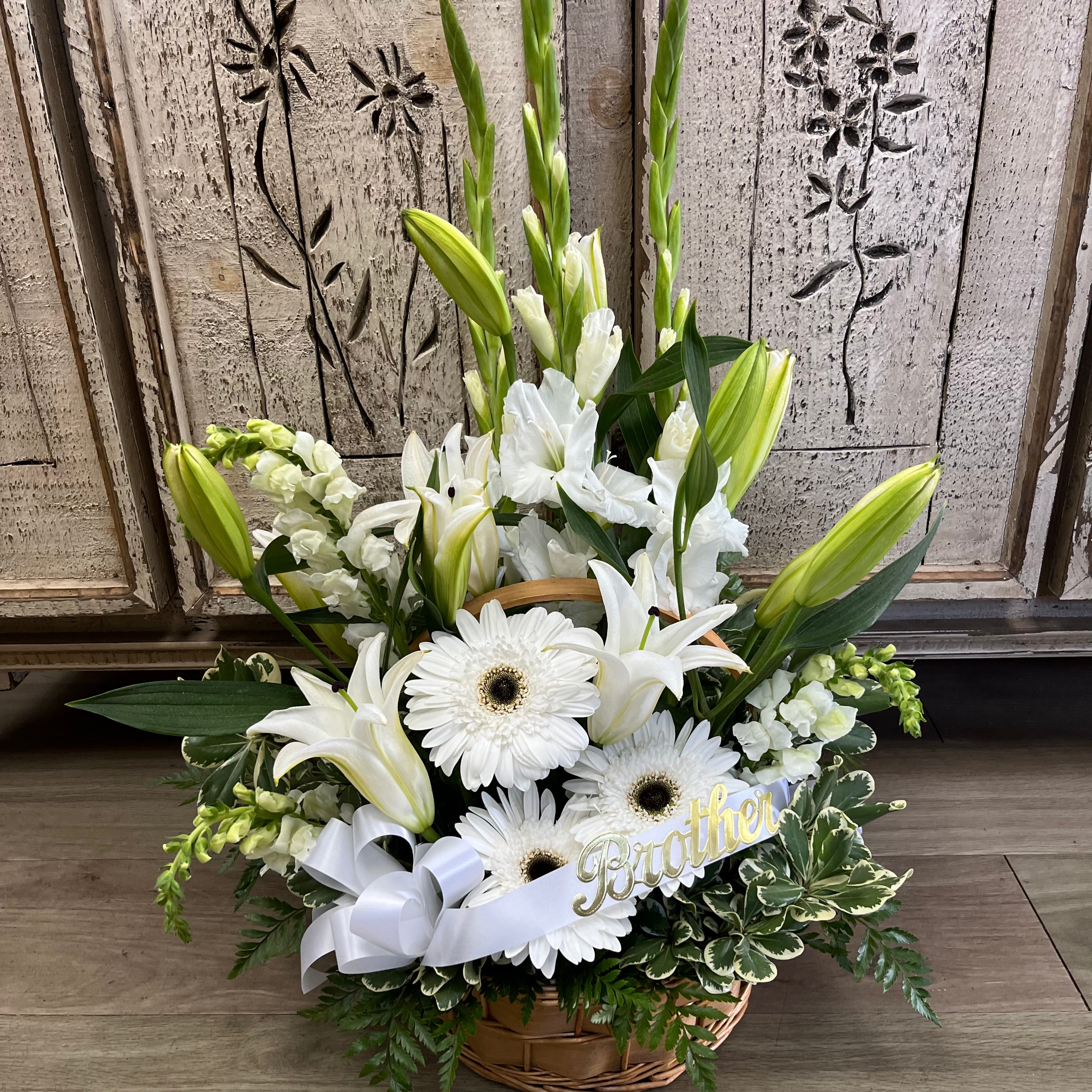 Graveside Basket Arrangement
