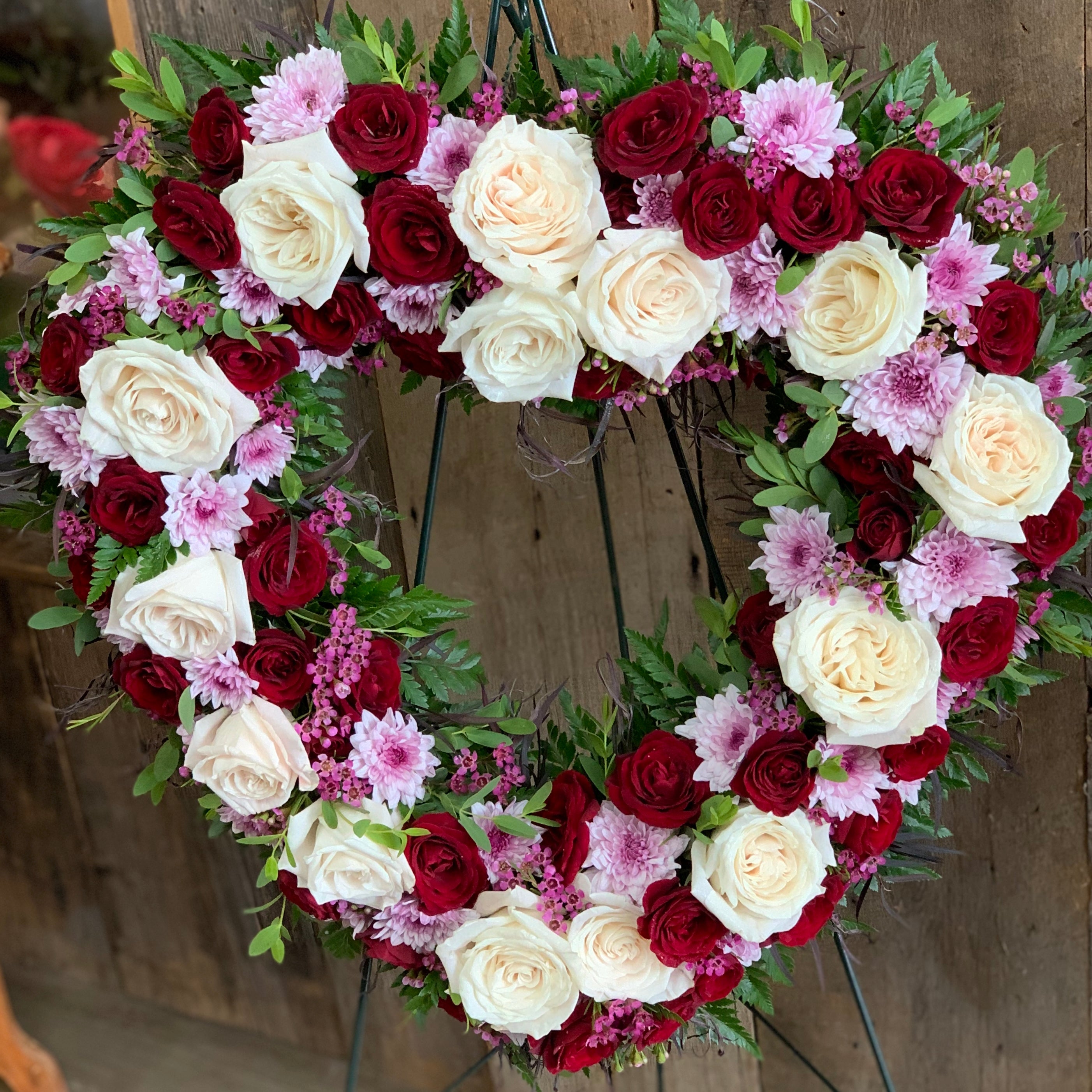 Floral Open Heart Tribute