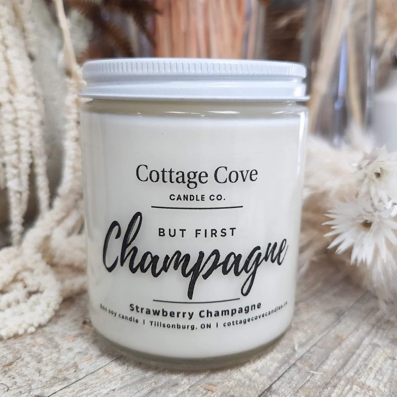Candle - But First Champagne! ~ Strawberry Champagne