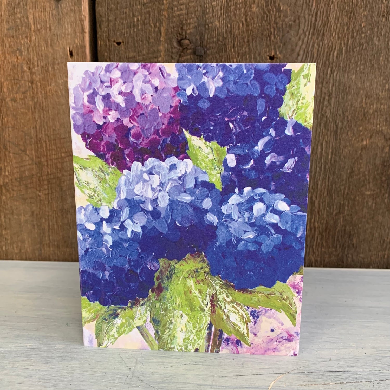 Floral Card ~ Blue Hydrangea