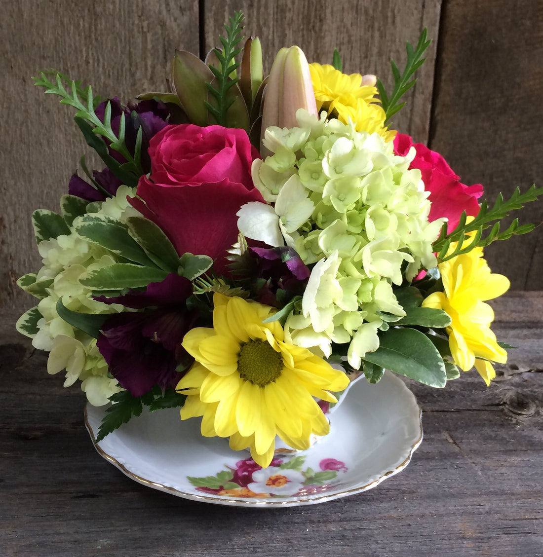 Vintage Teacup Centerpiece