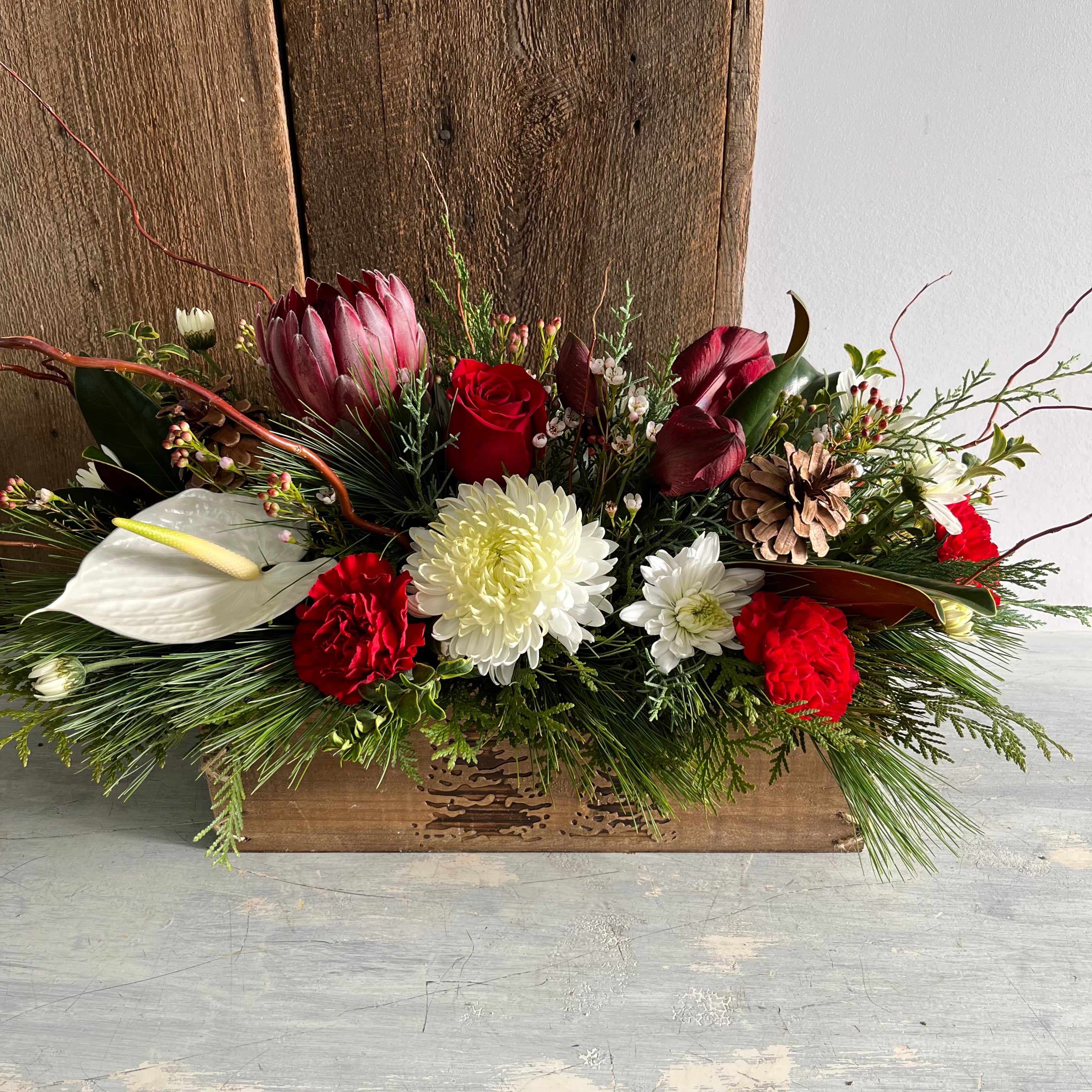 Floral Winter Centrepiece (Large Box)