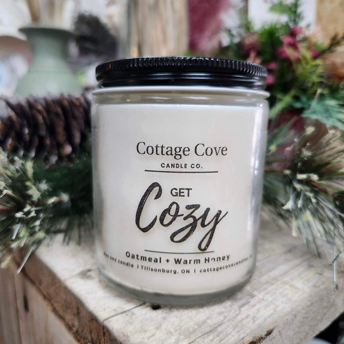 Candle - Get Cozy ~ Oatmeal &amp; Warm Honey