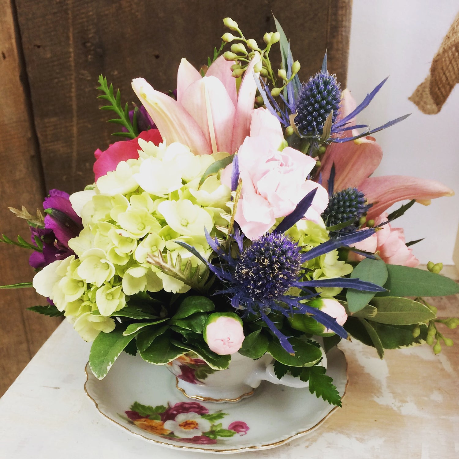 Vintage Teacup Centerpiece