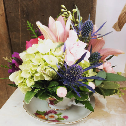 Vintage Teacup Centerpiece